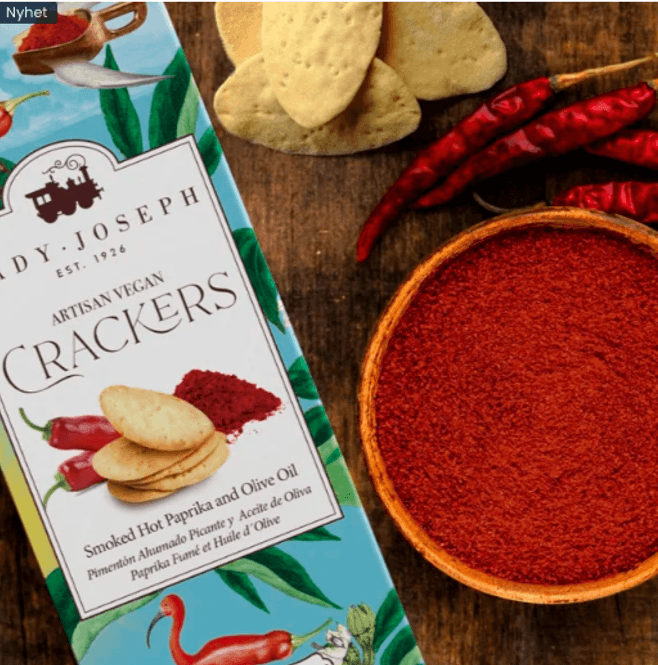Hovedbilde Smoked hot paprika crackers 100g, Lady Joseph