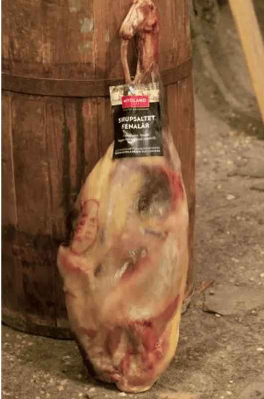 Sirupsaltet fenalår ca 1,801 kg -2,0 kg